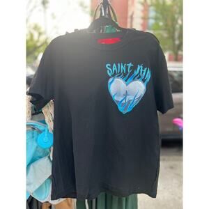 Saint Jhn "In Case We Both Die Young" Tour Tee Chromedd Hearts Teal
